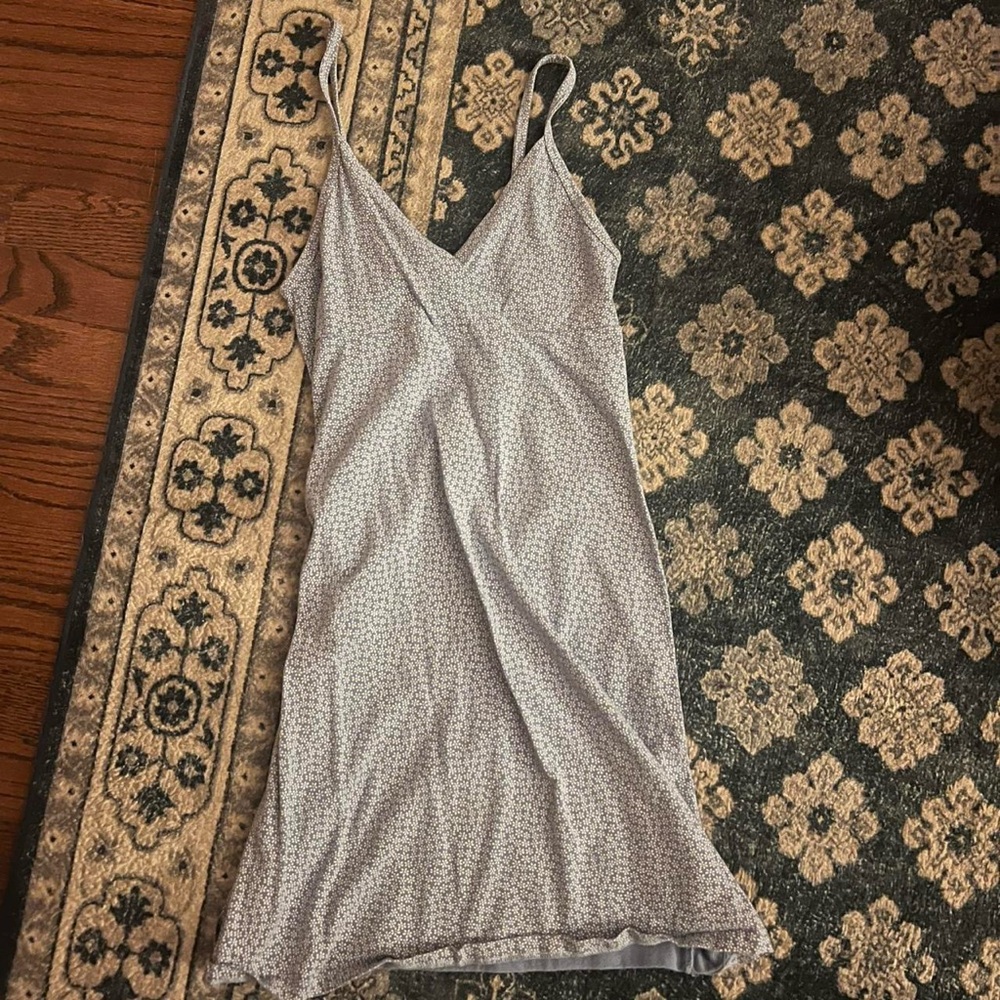 Brandy Melville Elegant blue/white Slip Dress